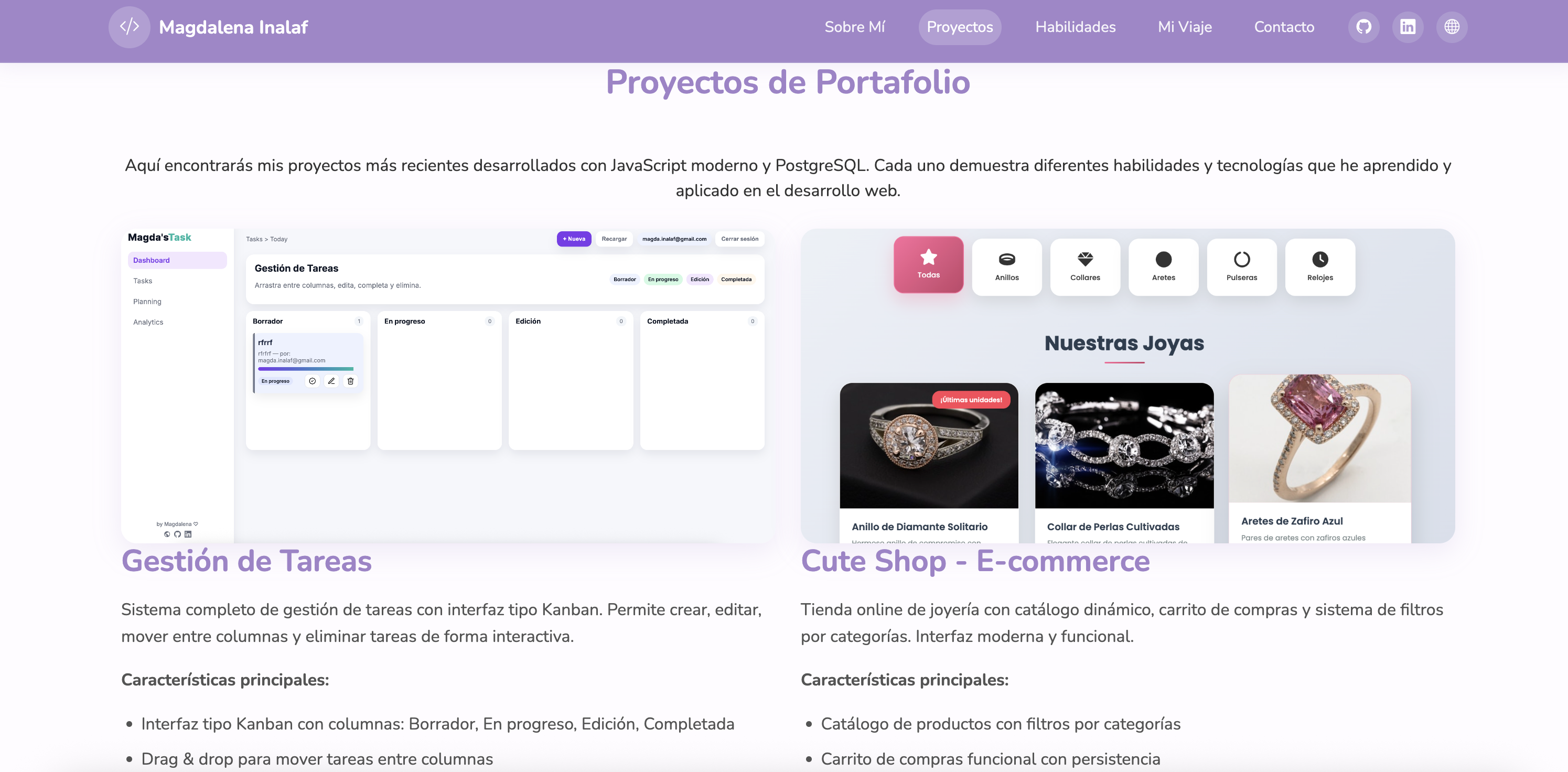PortafolioJS - Educational Portfolio